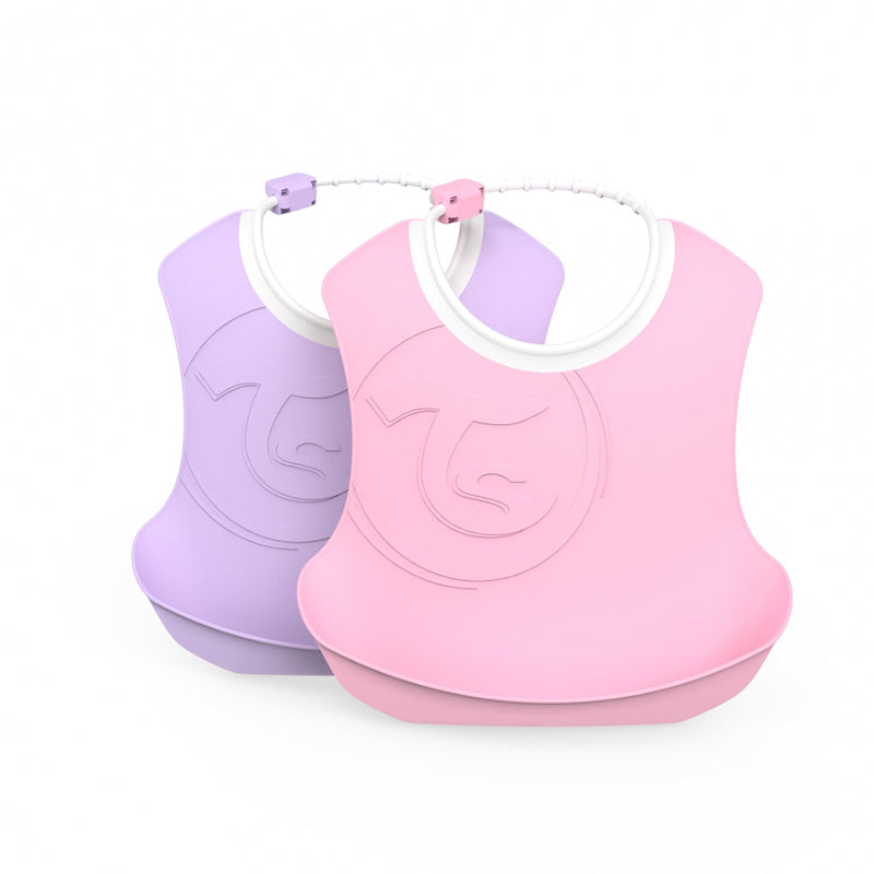 Twistshake® Dva slinčka Pastel Pink&Purple (4+m) Twistshake