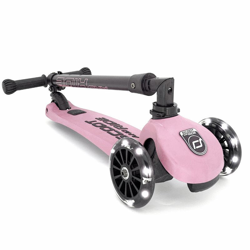 Scoot & Ride® Otroški skiro Highwaykick 3 Rose LED Scoot & Ride