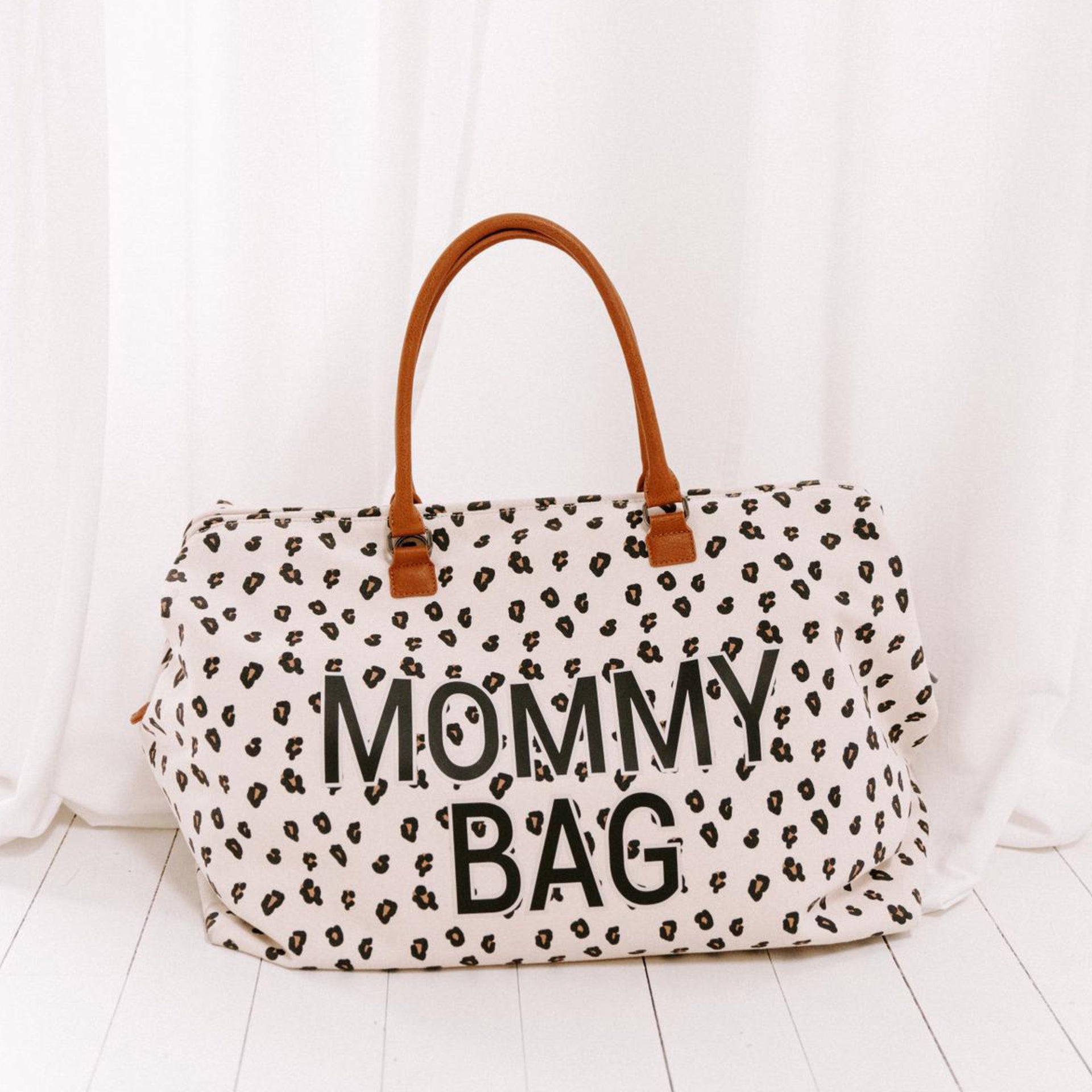 Childhome® Previjalna torba Mommy Bag Big Canvas Leopard Childhome