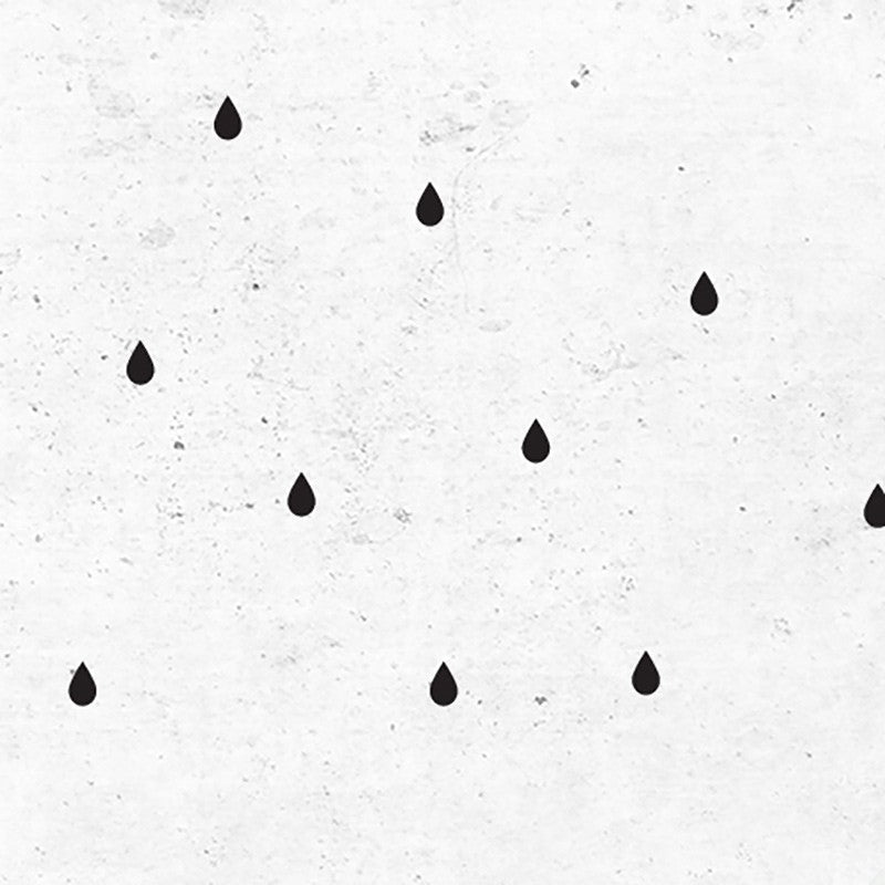 Pick Art Design® Stenske nalepke Dežne kapljice Črna Pick Art Design