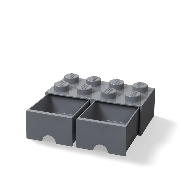 Lego® Škatla za shranjevanje s predali 8 Dark Grey Lego