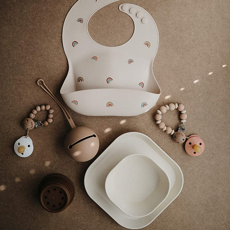 Mushie® Set dveh krožnikov Blush Mushie