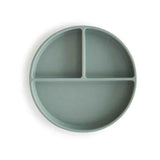 Mushie® Assiette en silicone Cambridge Blue