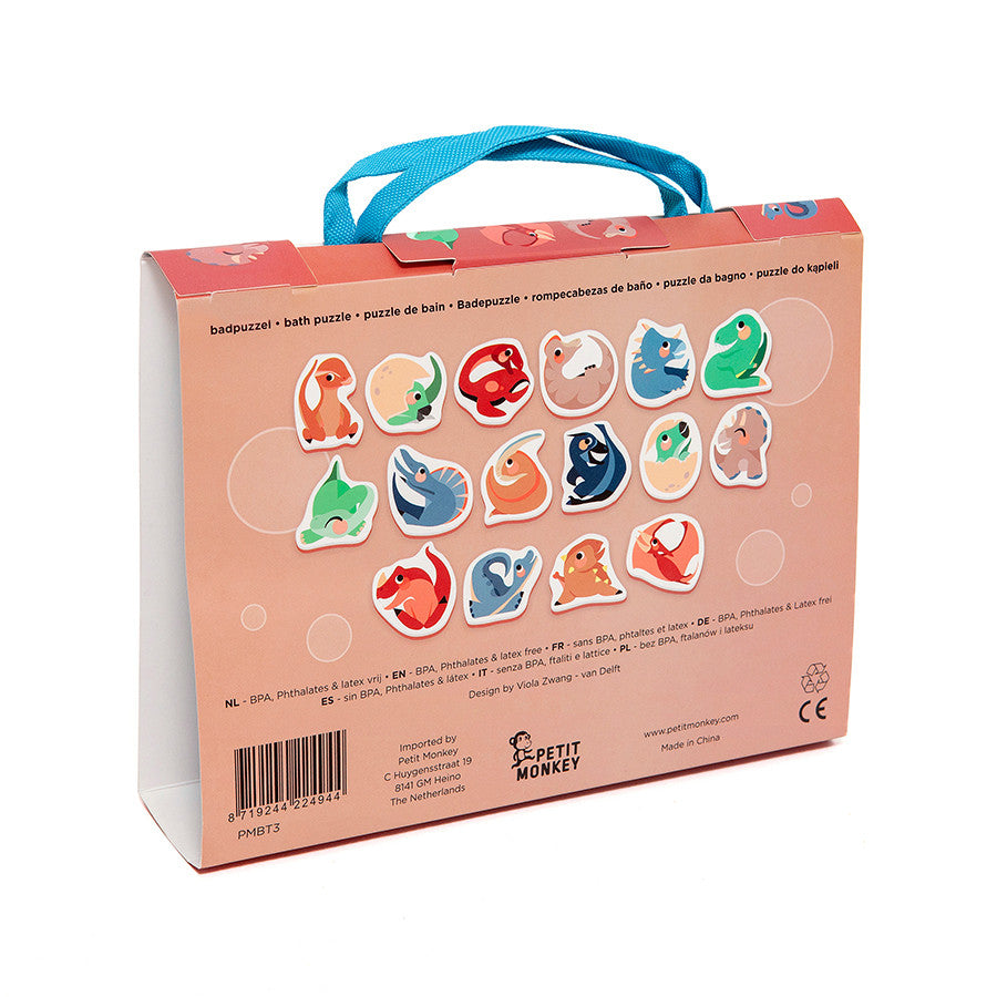 Petit Monkey® Penaste puzzle za kopel Dinosaurs Petit Monkey