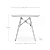 EM Furniture Dječji stolić White