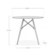 EM Furniture Otroška mizica White EM Furniture