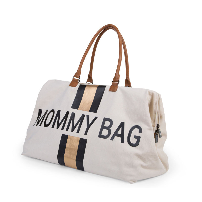 Childhome® Previjalna torba Mommy Bag Big Canvas Black/Gold Childhome