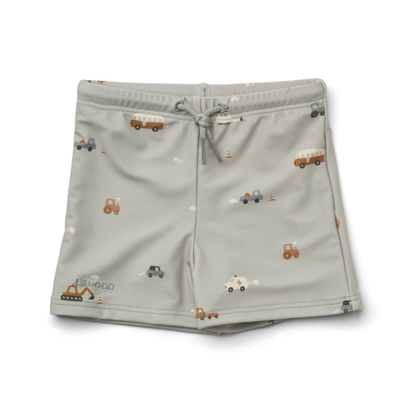 Liewood® Otroške kopalke Otto Vehicles/Dove Blue Mix 56 62 Liewood