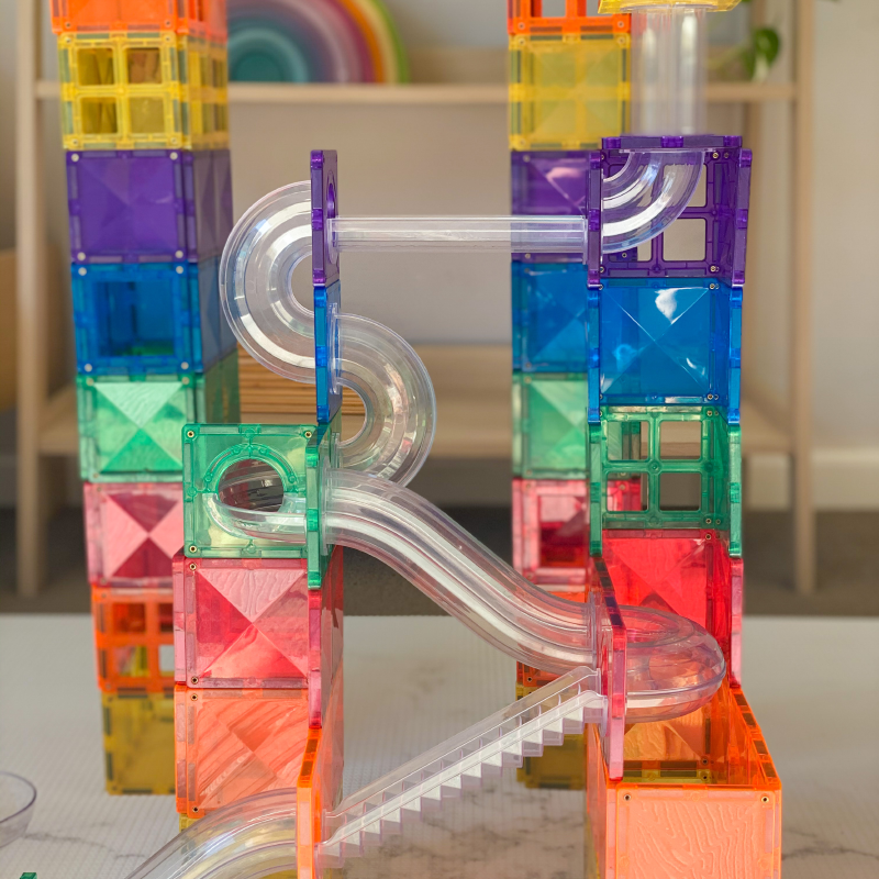 Connetix® Magnetne ploščice Ball Run Set 92-delni Connetix