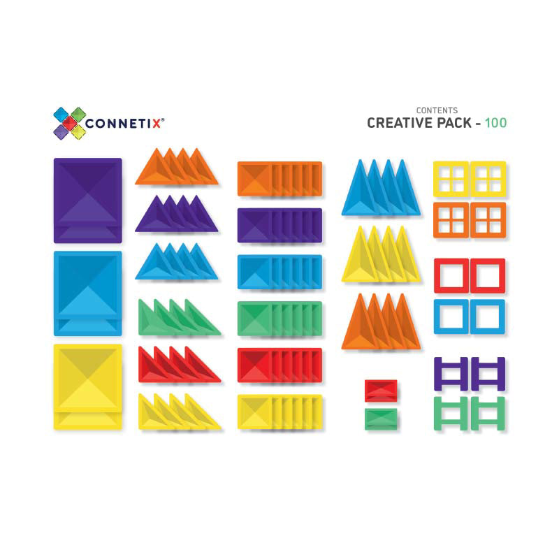 Connetix® Magnetne ploščice Creative Pack 100-delni Connetix