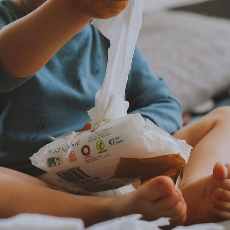 Eco by Naty® Vlažilni robčki Flushable 3x56 Eco by Naty