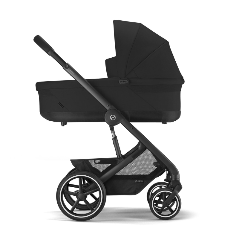 Cybex Otroški voziček 4v1 Balios S Lux + Avtosedež Cloud G + IsoFix baza G Moon Black Cybex