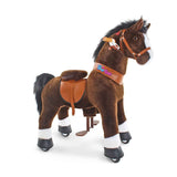 PonyCycle® Pony na kotačima - Chocolate Brown with White Hoof (4-7G)