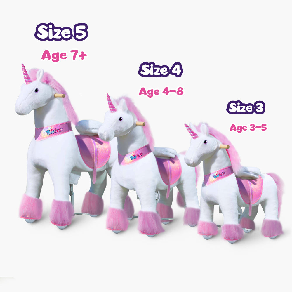 PonyCycle® Konjiček na kolesih - Pink Unicorn (4-8L) PonyCycle