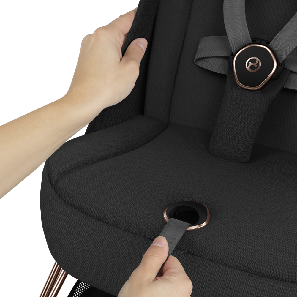 Cybex Platinum® Otroški voziček Coya™ Sepia Black (Rosegold Frame) Cybex Platinum