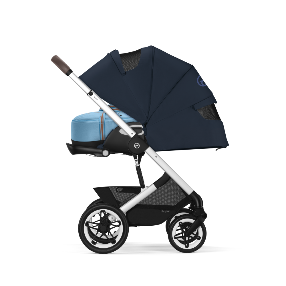 Cybex® Otroški voziček Talos S LUX (0-22 kg) Ocean Blue (Silver Frame) Cybex