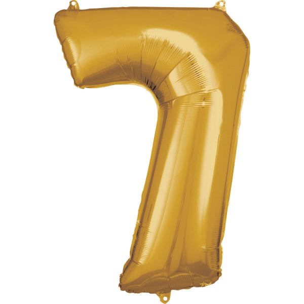 Amscan® Balon številka 7 (86 cm) Gold Amscan