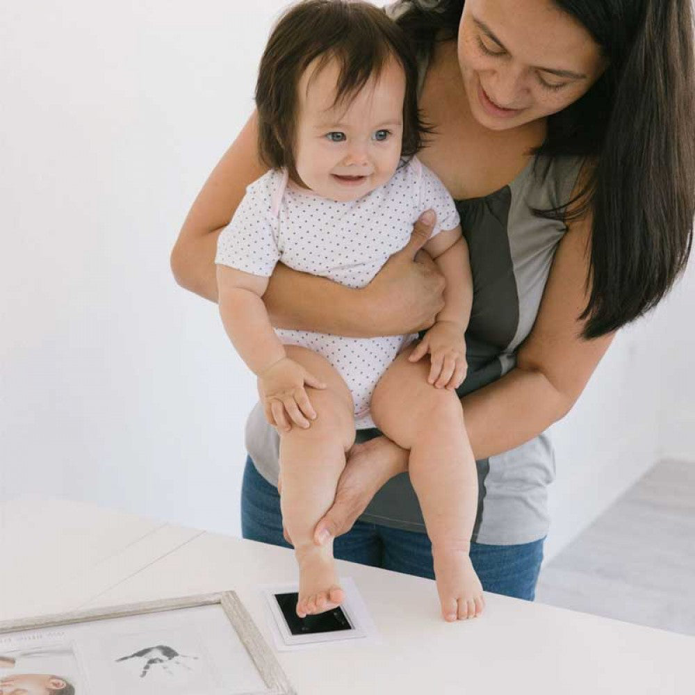 Pearhead® Stenski okvir - Dvojni odtis s črnilom in slika Rustic Pearhead