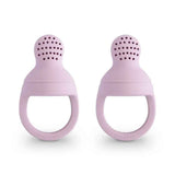 Mushie® Tétine alimentaire en silicone, 2 pièces, Soft Lilac