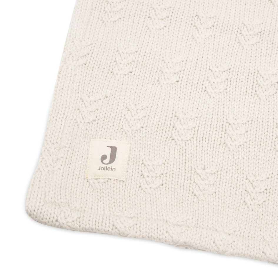 Jollein® Pletena odejica Grain Knit Oatmeal/Velvet 75x100 Jollein