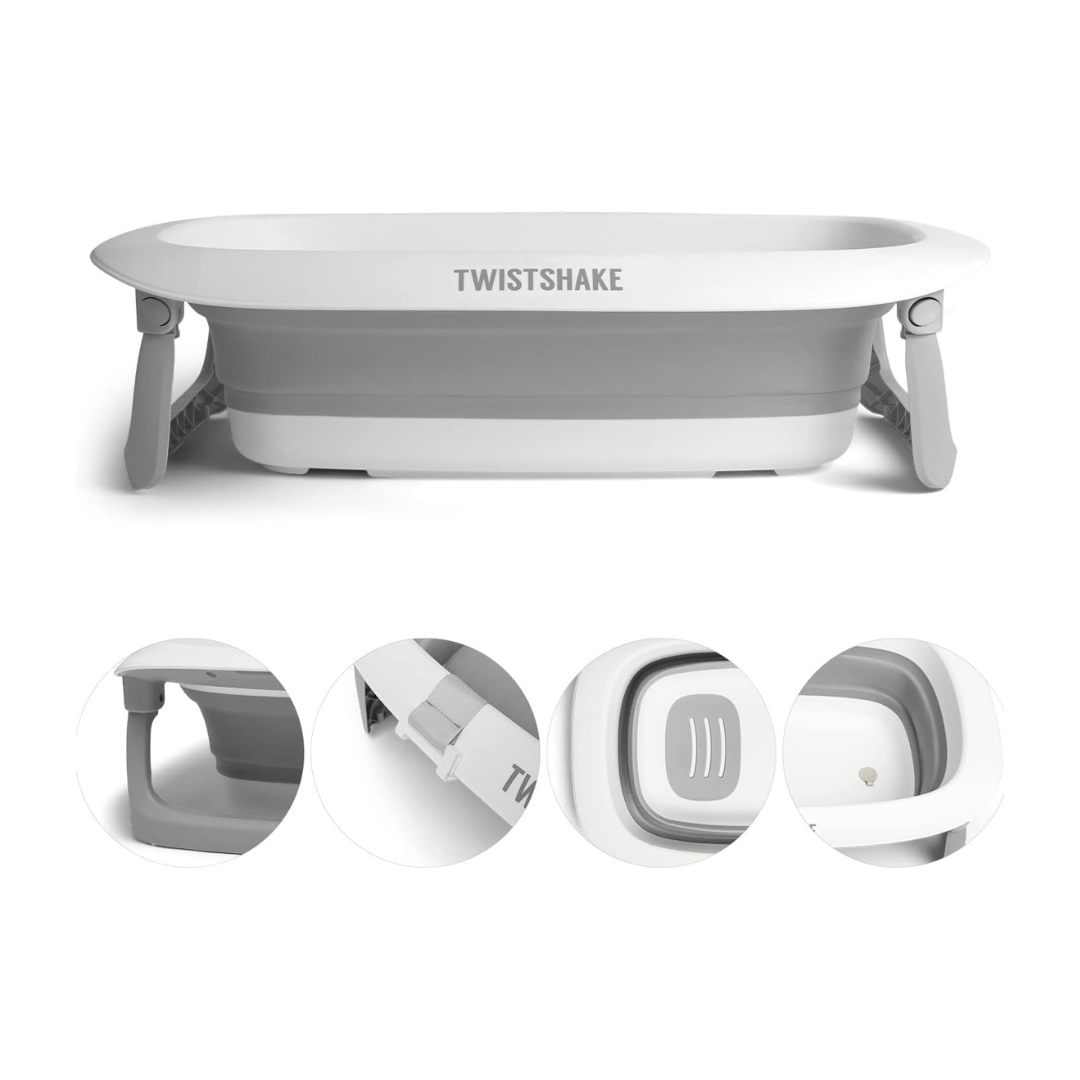 Twistshake® Zložljiva otroška banjica + blazina Twistshake