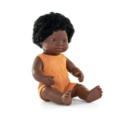 Miniland® Dojenček African Boy 38cm Colourful Miniland