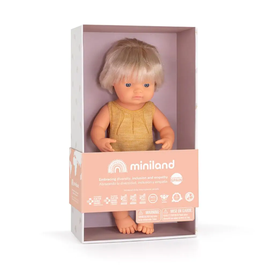 Miniland® Punčka s slušnim aparatom 38cm Miniland