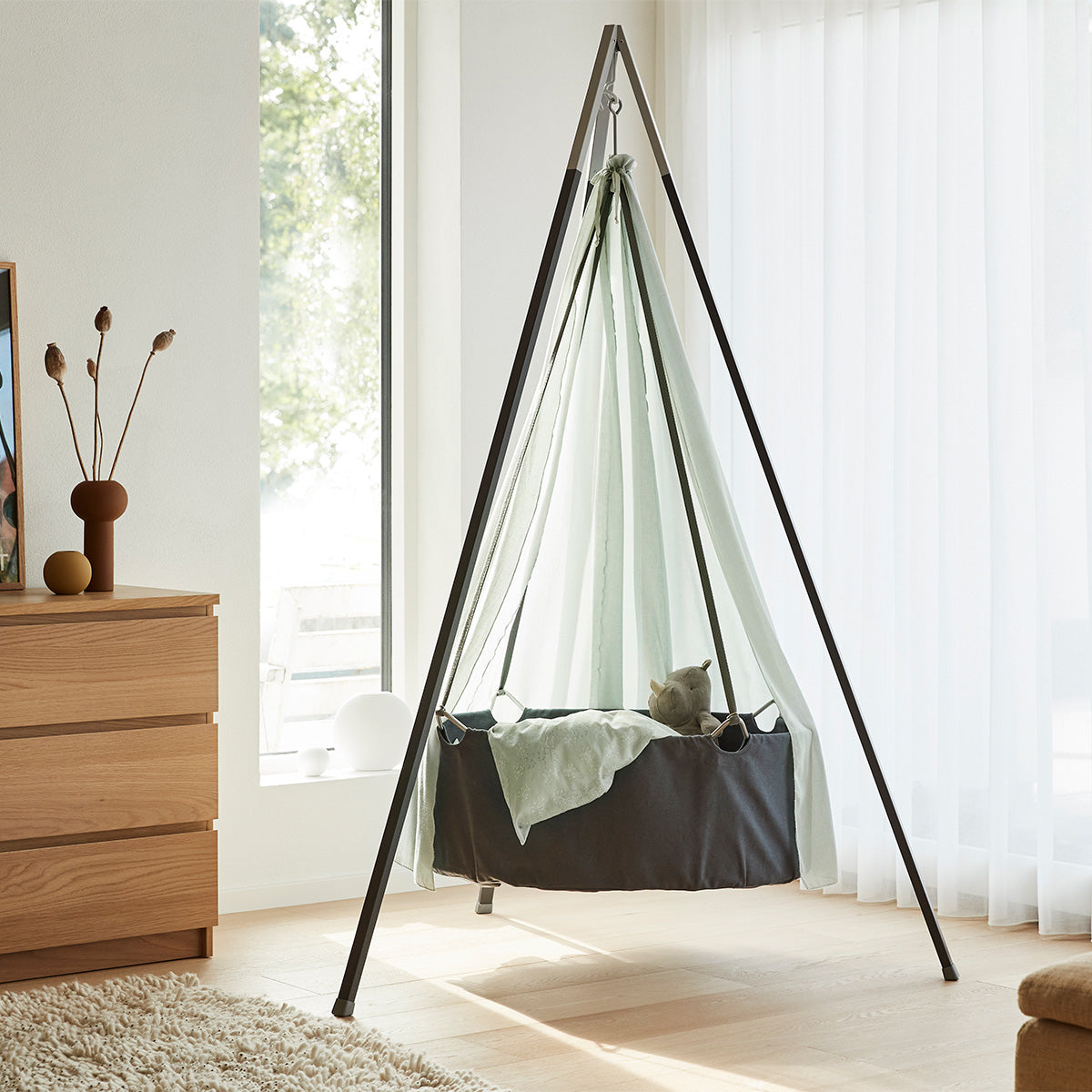 Leander® Otroška viseča zibelka (brez stojala) Grey Leander