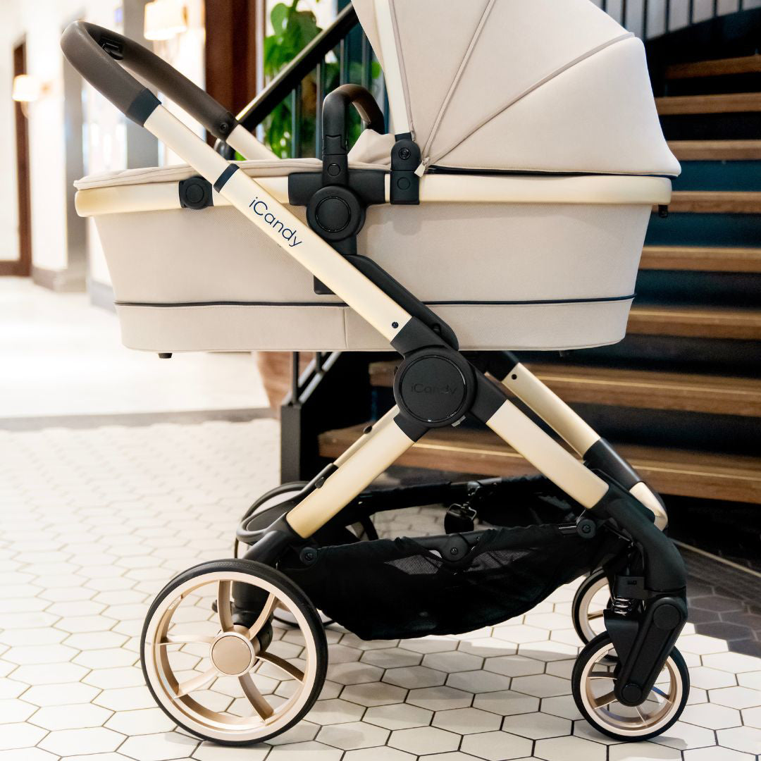 iCandy® Otroški voziček s košaro 2v1 Peach 7 Biscotti Complete Bundle iCandy