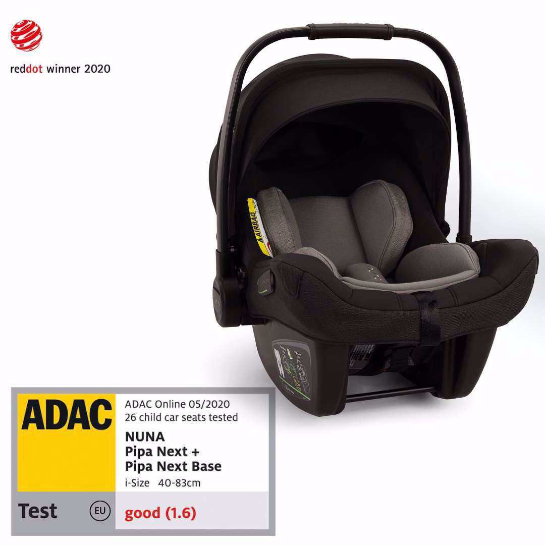 Nuna® Otroški avtosedež / lupinica Pipa™ Next i-Size 0+ (40-83 cm) Caviar Nuna