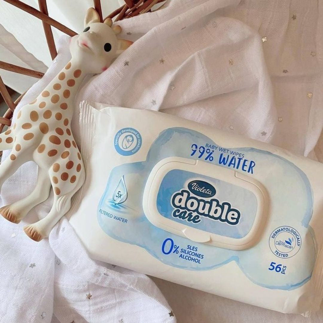 Violeta® Otroški vlažni robčki Water Care 56/1 Violeta