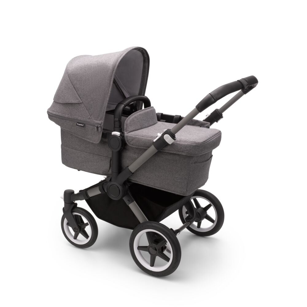 Bugaboo® Otroški voziček 2v1 DONKEY 5 Mono Complete Graphite/Grey Melange - Grey Melange Bugaboo