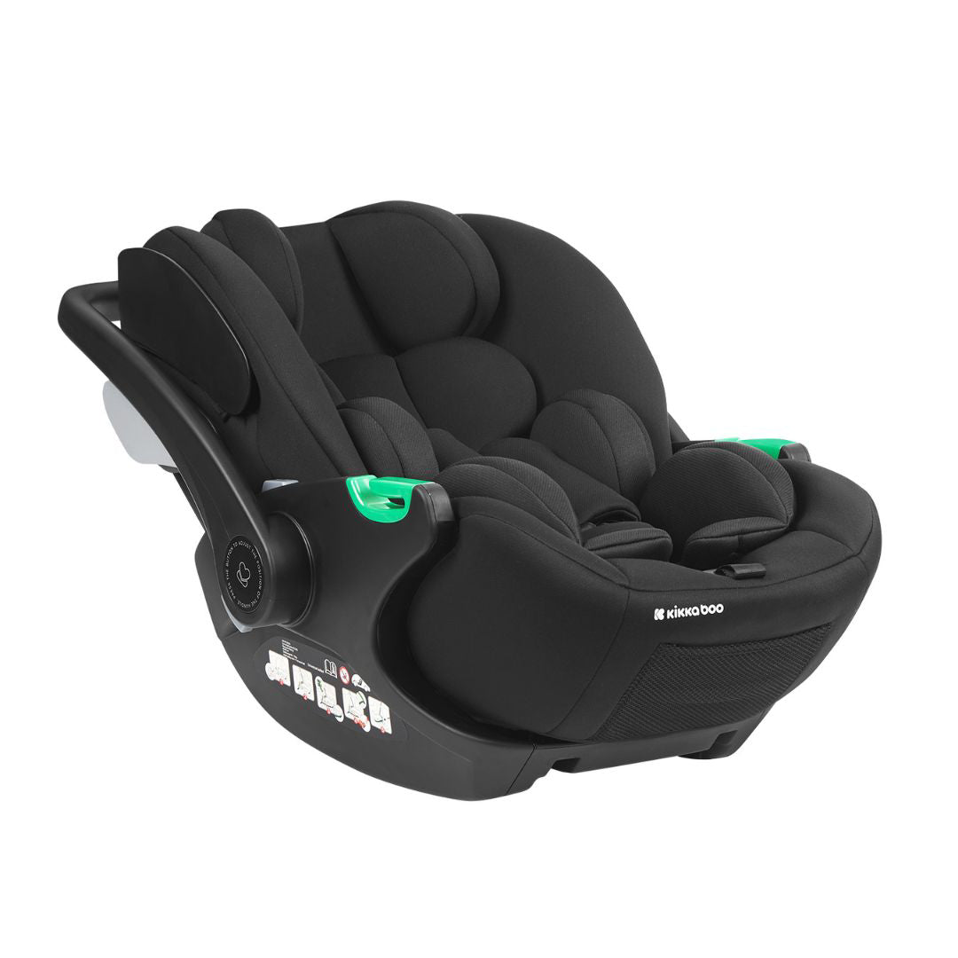 KikkaBoo® Otroški avtosedež / lupinica i-Trail i-SIZE (40-87 cm) Black (Kara/Lanah/Thea/Tiffany) KikkaBoo