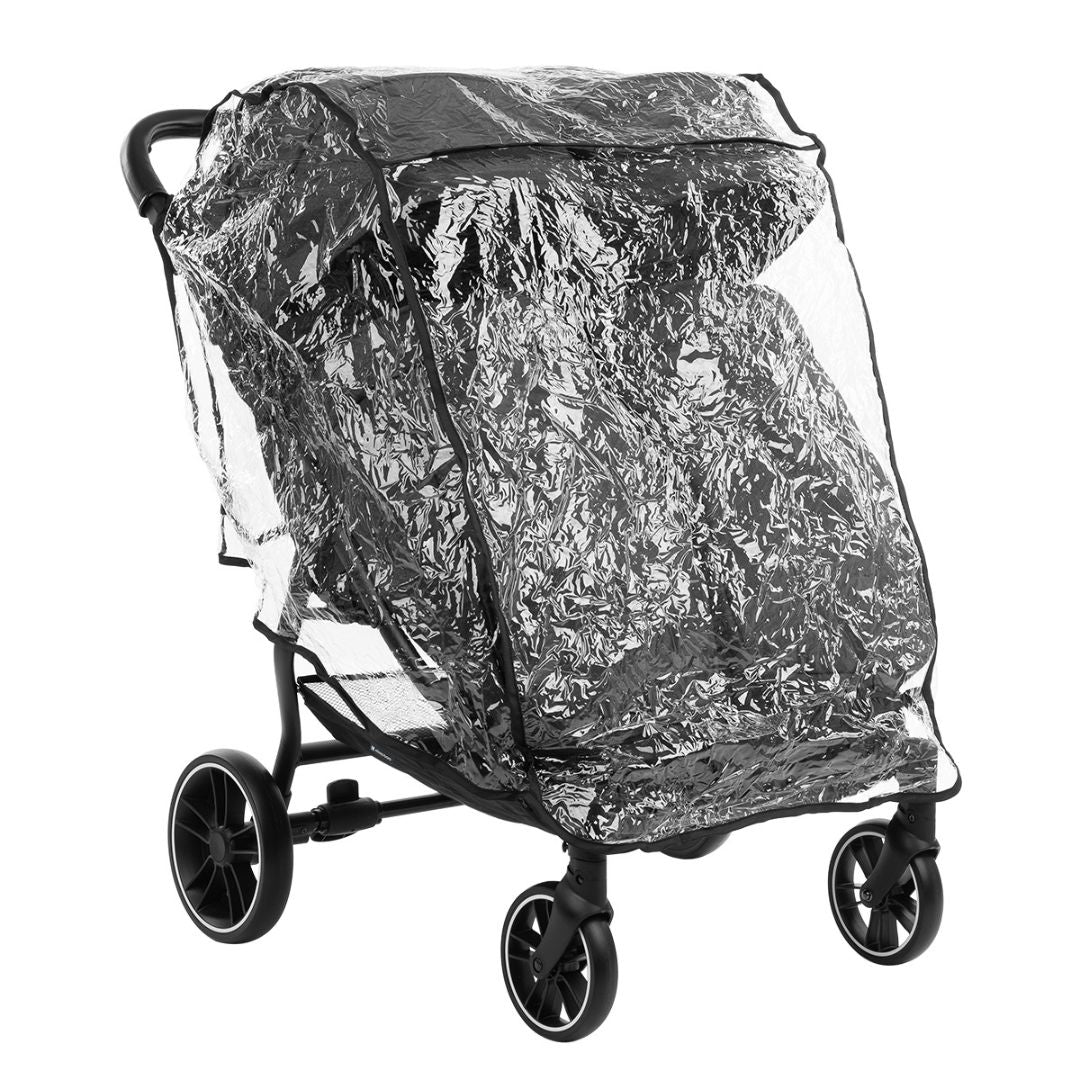 KikkaBoo® Otroški voziček za dvojčke Happy 2 Black KikkaBoo