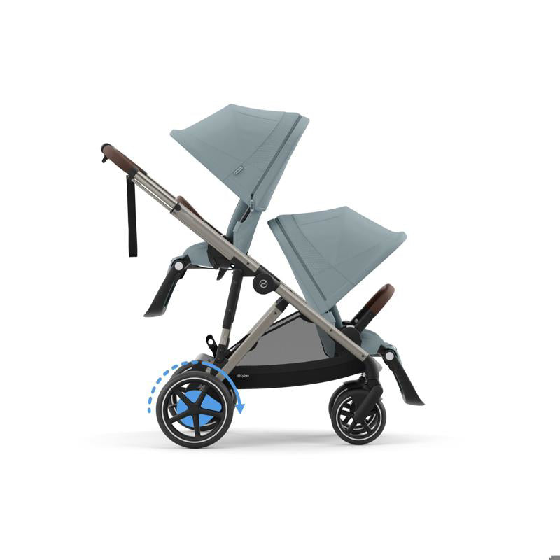 Cybex® Otroški voziček e-Gazelle™ S Stormy Blue (Taupe Frame) Cybex