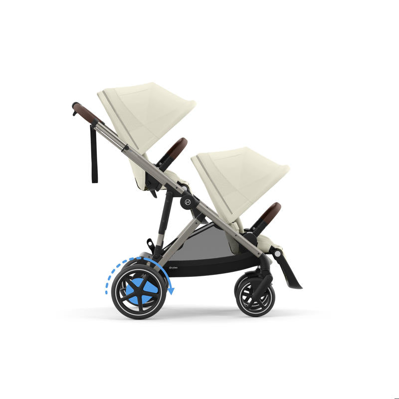 Cybex® Otroški voziček e-Gazelle™ S Seashell Beige (Taupe Frame) Cybex