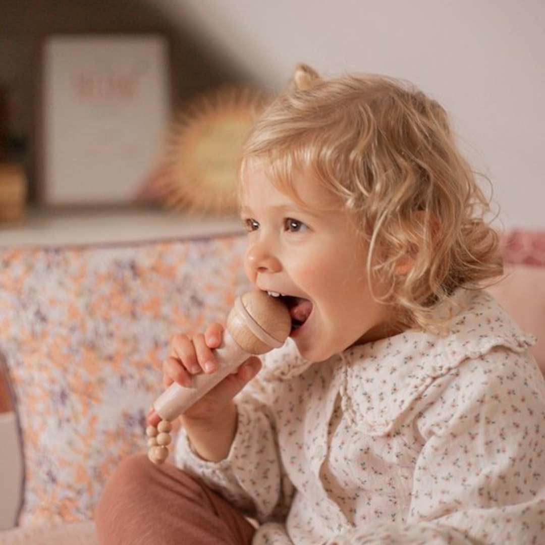 Label Label® Leseni mikrofon Blue Label Label