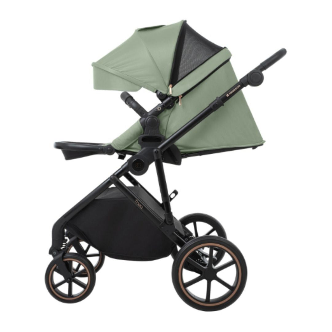 KikkaBoo® Otroški voziček s košaro 2v1 Thea Army Green KikkaBoo