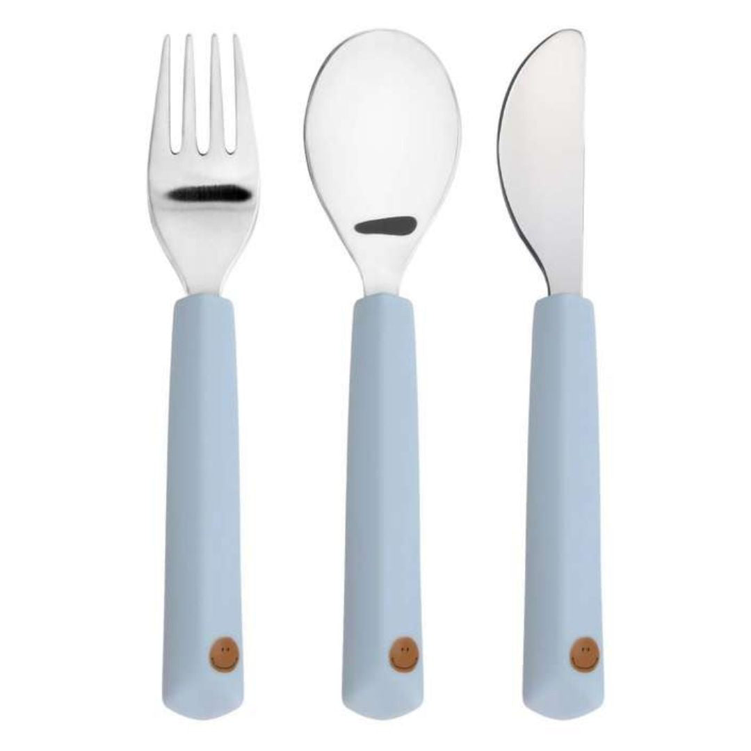 Lässig® Otroški pribor 3-delni Happy Rascals Smile Sky Blue Lässig