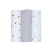 Lässig® Tetra pleničke 3 kosi 85x85 Adventure Tractor Lässig