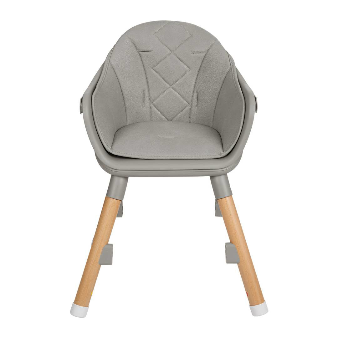 KikkaBoo® Otroški stol za hranjenje 2v1 Woody Grey KikkaBoo