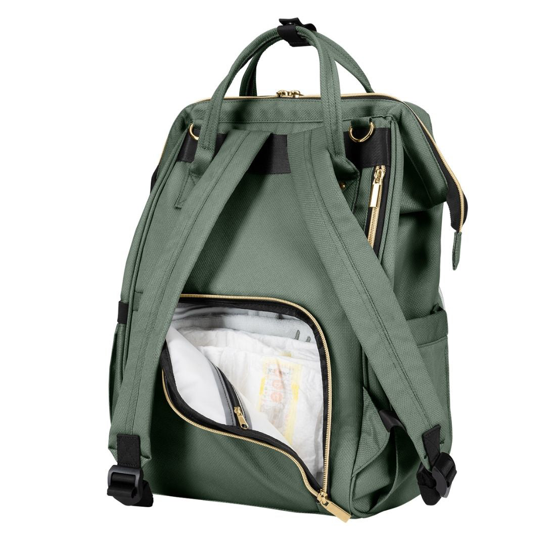 KikkaBoo® Previjalni nahrbtnik Siena Army Green 2025 KikkaBoo