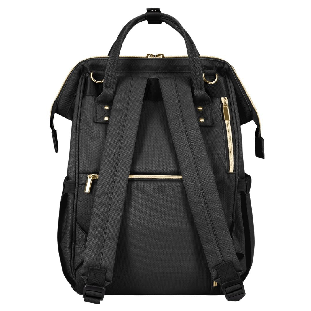 KikkaBoo® Previjalni nahrbtnik Siena Black & Gold 2025 KikkaBoo