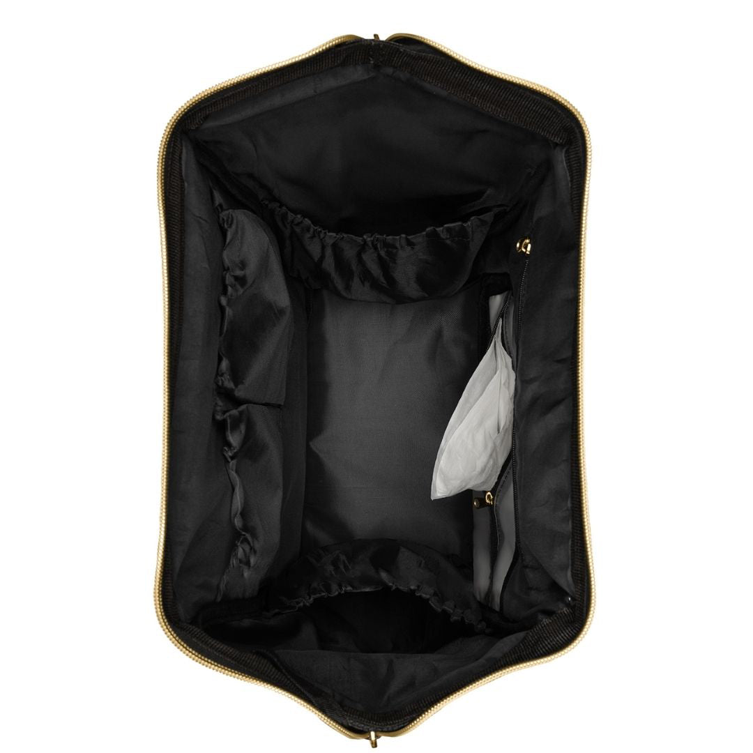 KikkaBoo® Previjalni nahrbtnik Siena Black & Gold 2025 KikkaBoo