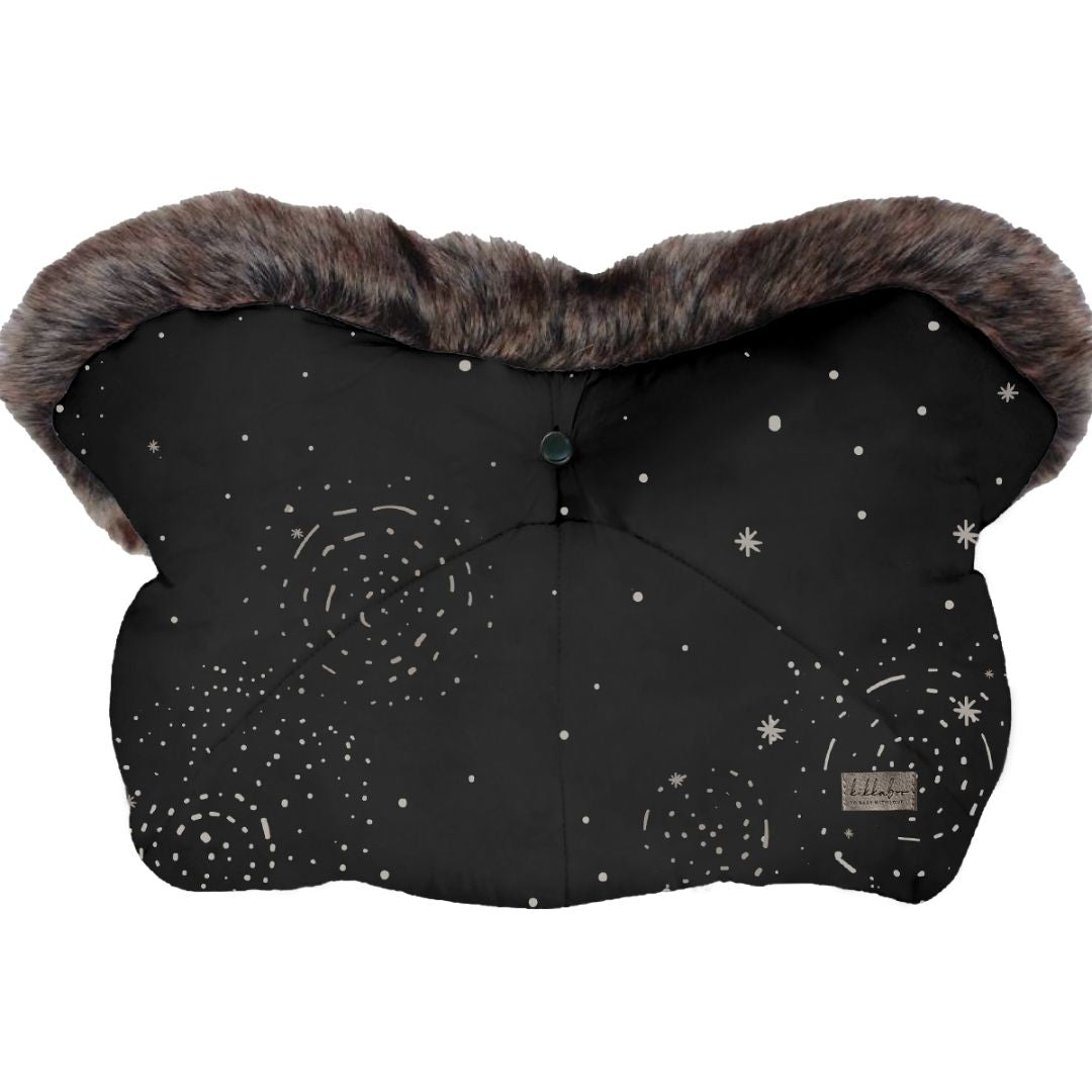 KikkaBoo® Enojna rokavica za voziček Trendy Galaxy Black KikkaBoo
