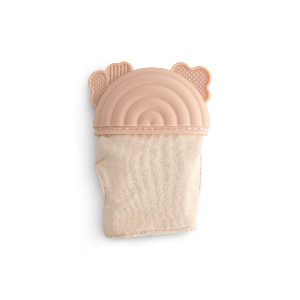 Mushie® Grizalo rokavička Rainbow Mushie