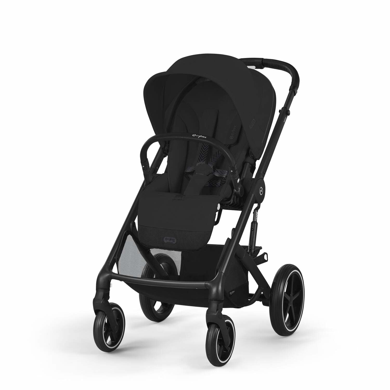 Cybex Otroški voziček 4v1 Balios S Lux + Avtosedež Cloud G + IsoFix baza G Moon Black Cybex