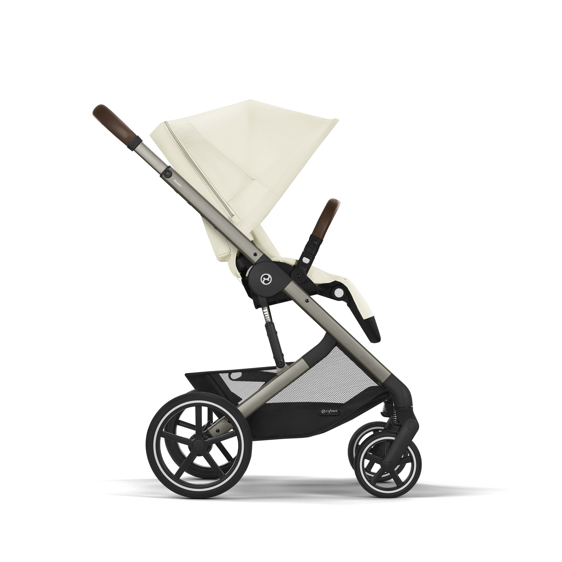 Cybex® Otroški voziček 3v1 Balios S Lux + Avtosedež Cloud G Seashell Beige Cybex