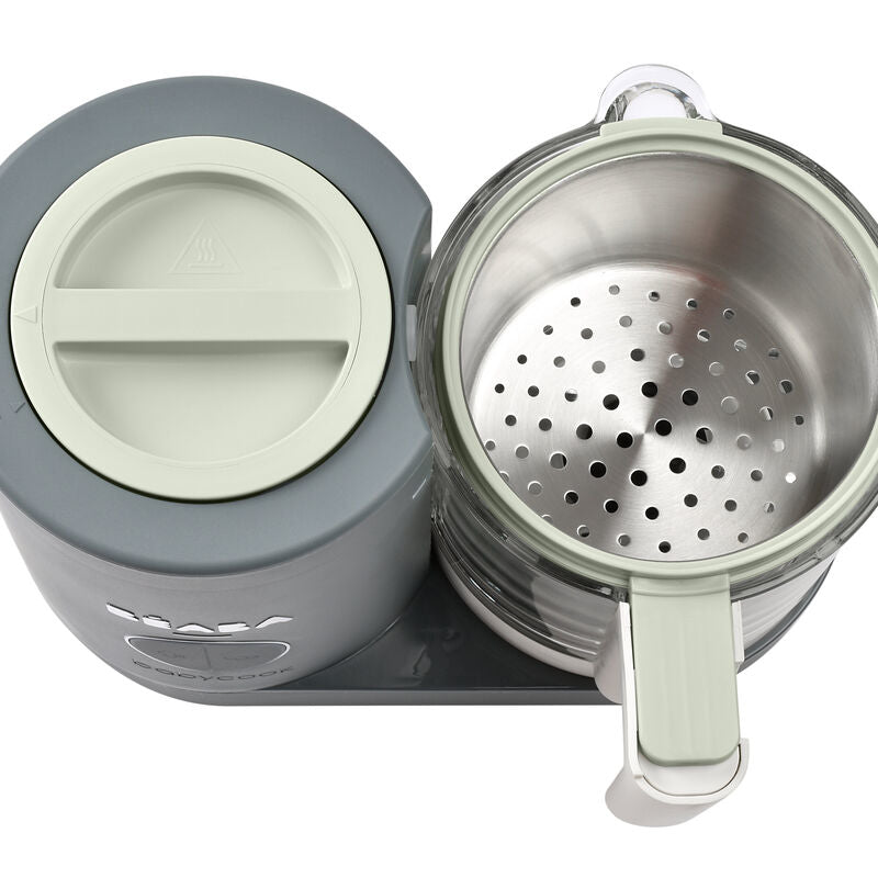 Béaba® Babycook Kuhalnik Neo Mineral Grey s stekleno posodo Béaba