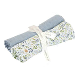 Little Dutch® Set 2 mussole Forest Adventure/Denim Blue 70x70
